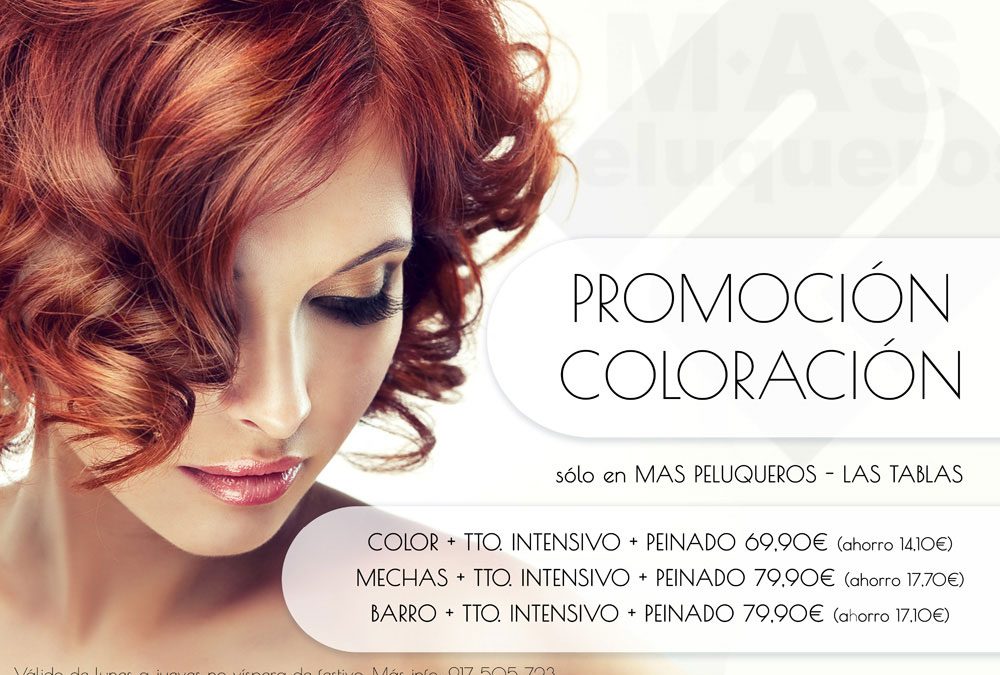 Aprovecha nuestra promoción en coloración
